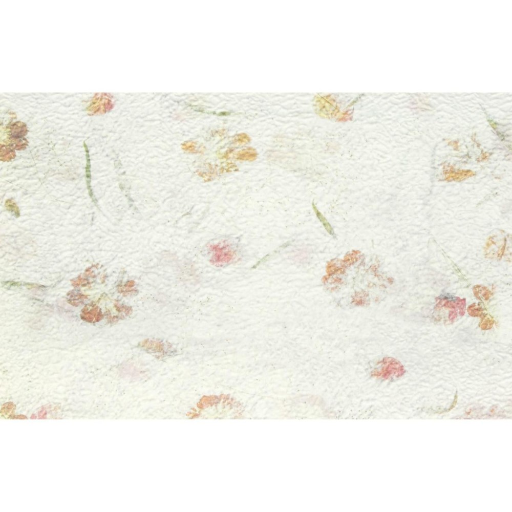 FOGLI CARTA STAMPA FIORI CM50X50 BIANCO